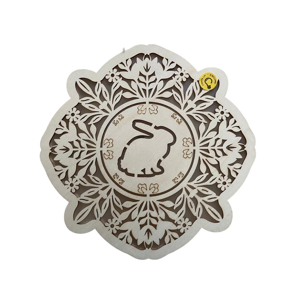 Light Up Spring Bunny Wood Decor - New Michael's Find!